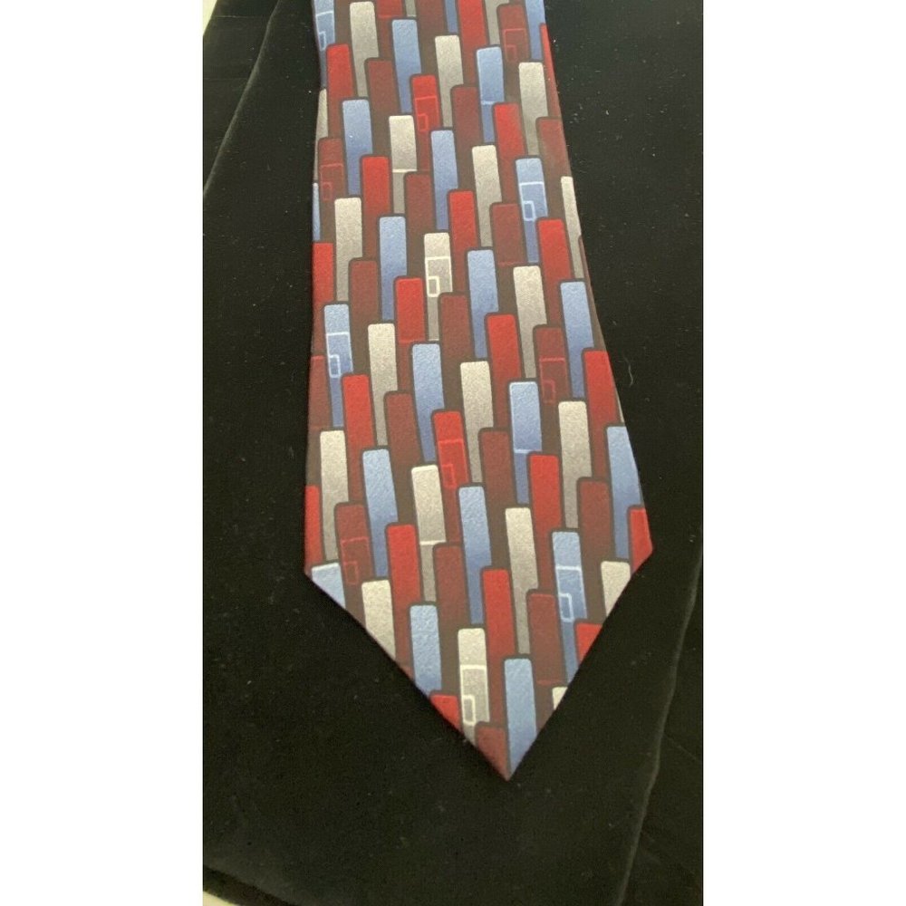 AMERICAN TRADITIONS US MADE Red Blue GEOMETRIC Sil